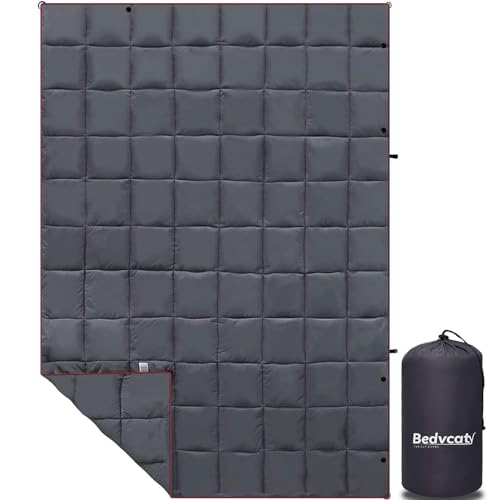 Encuentra la mejor selección de Equipo de campismo para montaña al mejor precio. 34 Bedvcaty - Manta de camping, impermeable, cálida y acogedora, para exteriores, viajes y montaña. (Gris oscuro, 78 x 56 pulgadas)