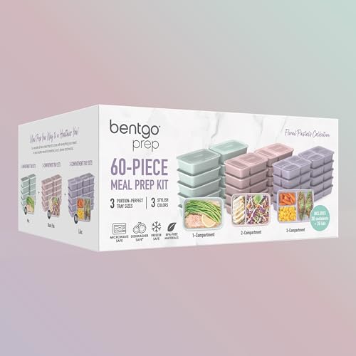 Bentgo Prep 60-Piece Meal Prep Kit - Reusable Food Containers 1-Compartment thumb #7