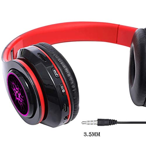 LG Snow Casque sans Fil, Casque Pliable OverEar, sans Fil Oreillette Bluetooth 5.0, Earmuffs Surround Sound Noise Cancelling Doux Mémoire Protein Gaming Headset for PC/Téléphones/TV Casque – Image 5