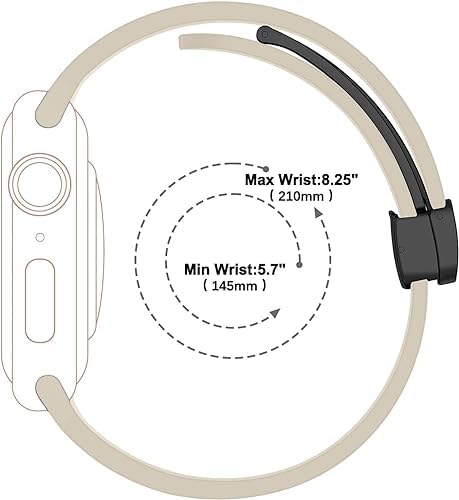 Image of Soft Silicone Sport Band Compatible with Apple Watch Ultra 49mm 45mm 44mm 42mm Magnetic Clasp Adjustable Strap For iWatch Series 10 9 8 7 6 5 4 3 2 1 SE Ultra 2nd gen (Only Strap, No Watch)