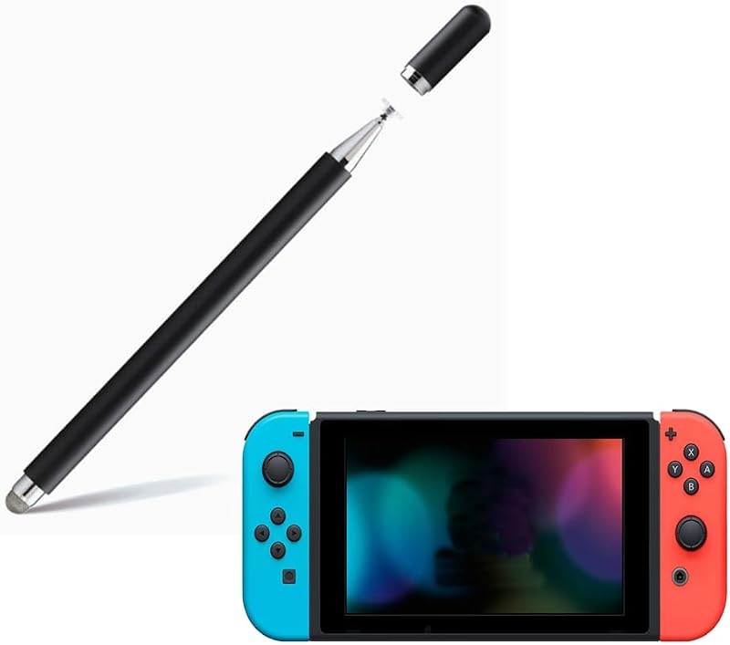 2 in 1 Stylus Pens Compatible with Nintendo Switch/Switch 2 / Nintendo Switch OLED Model/Switch Lite, High Sensitivity & Precision Capacitive Stylus Pen for ASUS ROG Xbox Ally (Black)
