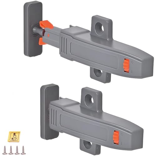 Self-Closing Push to Open Cabinet Hardware CBRIVE 2 Pack Push to Open Door Latch Heavy Duty Push Latches for Hidden Door Push Release Drawer Pull Touch Lock Tip On RV Closet Close Strong Pop Out