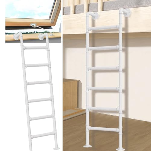 Échelle de lit superposé blanc pour optimiser l'espace du dortoir - 2