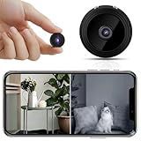 NOBEYSTON Hidden Camera for Home Use, Mini Security WiFi Camera, HD 1080P Outdoor/Indoor Night Vision Cam for Baby, Pets, Compatible with Smartphone, Tablets G/Y3 (Black)