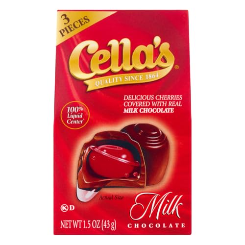 Cellas, Delicious Cherries Covered With Real Milk Chocolate, 1.5 Ounce