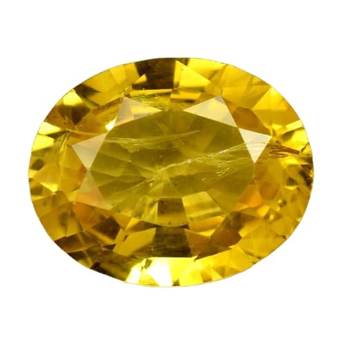 Saphir jaune véritable pierre naturelle pour bague de fiançailles