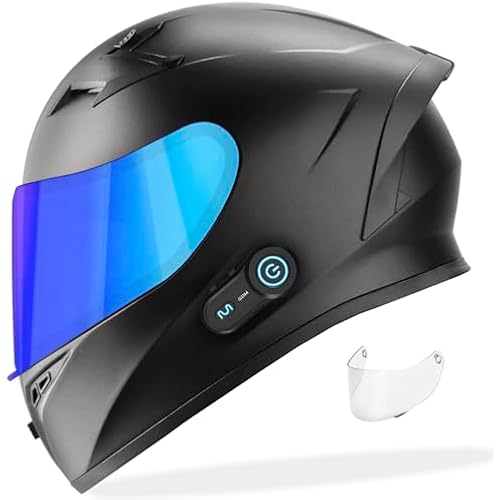 GDM Venom Motorcycle Helmet with GDM HYPERSONIC Bluetooth Intercom
