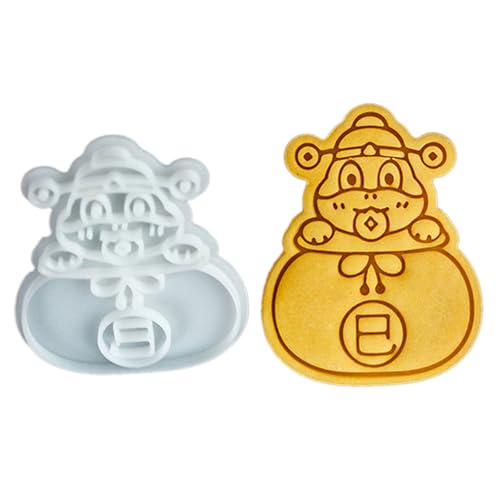 Zkhxhtg bakeware sets 2025 Year Of The Snake Cookie Molds Set Sturdy Snake Year Themed Cookie Molds Embosser For Family Baking Enthusiasts