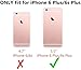 ORETECH Designed for iPhone 6S Plus Case, iPhone 6 Plus Case with [2 x Tempered Glass Screen Protector] 360° Full Body Hard PC Soft TPU Silicone Cover for iPhone 6 Plus/6s Plus - 5.5'' Red