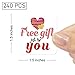 240 PC Cute Just for You Business Stickers,Funny Small Business Envelopes Stickers for Business Packages/Handmade Goods/Bags, Theme Small Shop Business Stickers for Envelopes Seals