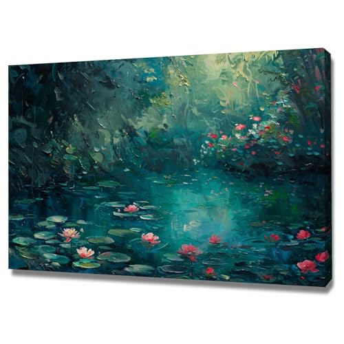 Impression sur toile paysage 60x80cm encadrée WODJEM pour une décoration murale moderne