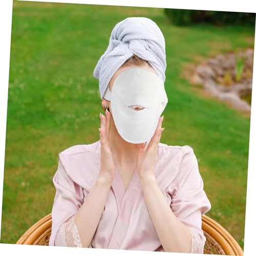 FOMIYES 4 Pcs Compressa Quente Facial Panos De Prato Toalhas Faciais Máscara Facial Toalhas Quentes