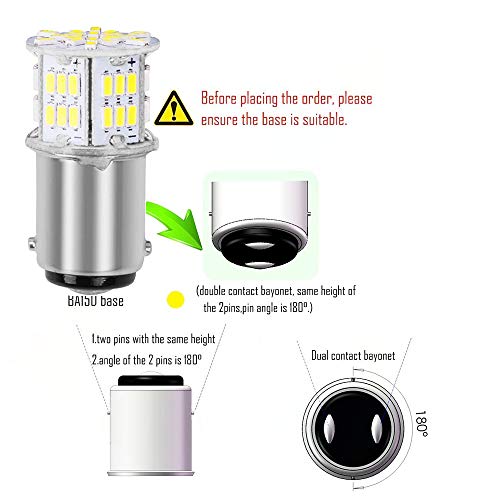 Blyilyb Ba15D 1130 1142 1176 Led Bulb Bright White Interior Led Light Bulb For Car Trailer Marine Rv Camper Boat As Tail Light - (Pack Of 6) #TOP3