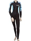 Tilos Women's 6oz Skin Suit (Blue Flower, Medium)