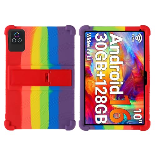 Coque Urao X109 Tablet 10.1 2026 silicone pliable housse protection antichoc multicolore