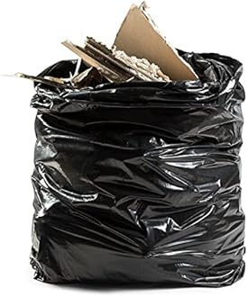 Relevo Professional Heavy Duty Black Bin Bags – 150L (Width 80 cm × Height 110 cm), 60 Bags (6 Rolls × 10 Bags) | Extra Strong & Leak-Proof | 75 µm (Microns) | 100% Recycled LDPE