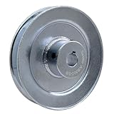 Saelno AB500-5/8 Single Groove Web Sheaves,v Belt Pulley 5' OD 5/8 inch bore,Motor Pulley Carbon Steel for A B 5L 4L V-Belts