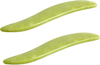 FRCOLOR 2 Peças Rolo De Placa De Raspagem Para Rosto Rolo De Beleza Para Massageadores De Olhos Faciais Raspador Ferramenta De Raspagem De Rosto Placa De Raspagem Muscular Xiuyan Jade