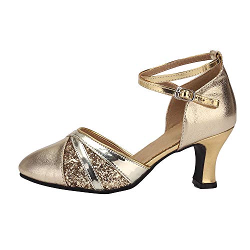 Mujer Zapatos Baile Salsa Latina - UNNIAO Dedo pie