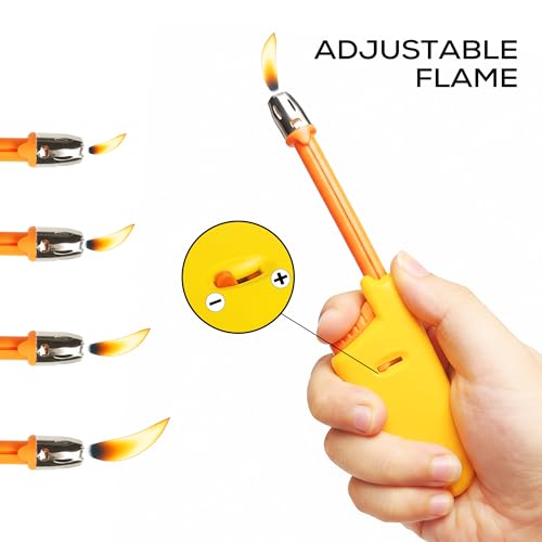 Encendedor de vela con cuello largo ajustable 5 unidades miniatura 4