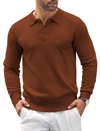 Polo Homme Coofandy Doux Manches Courtes Tee Shirt Col Boutonné