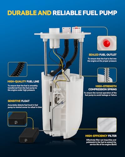 Image of PHILTOP FG0931 Electric Fuel Pump Assembly Compatible with 2008-2019 Sequoia 4.6L, 2007-2021 Tundra 4.6L, Replaces SP9010M, E8869M, P76710M, E8789, P76713M, SP1386, A30433, 770200C081, 77020-0C081