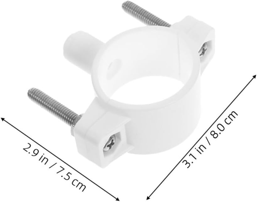 5pcs Quick Connect Drain Saddle Valve Clamp Replacement for Under-sink Ro Water Filtration Systems White Plastic Wastewater Control Accessory