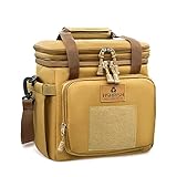 Tactical Lunch Bag, Large Expandable Lunch Box for Men, Durable Waterproof Leakproof Cooler Bag with...