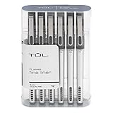TUL - Pen - Fine Liner Felt-Tip Pens - 5.5' x 4.5' x 1.5' - Black
