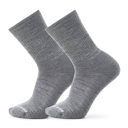 Smartwool Everyday Solid Rib Crew 2 Pack Medium Gray S