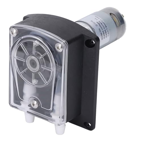 Mini Peristaltic Pump, Double Head Industrial Liquid Pump with DC24V Motor, 1500ml min High, for Washing Machines, Dishwashers