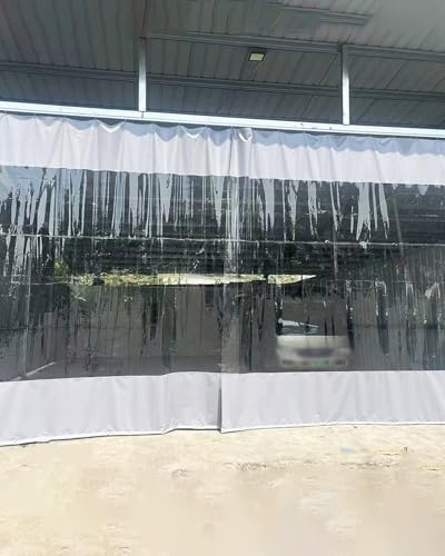 Cortina divisoria de garaje de vinilo aislante para solucionar corrientes de aire y polvo exterior 2