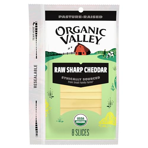 Organic Valley® Organic Raw Sharp Cheddar Cheese Slices, 6 oz