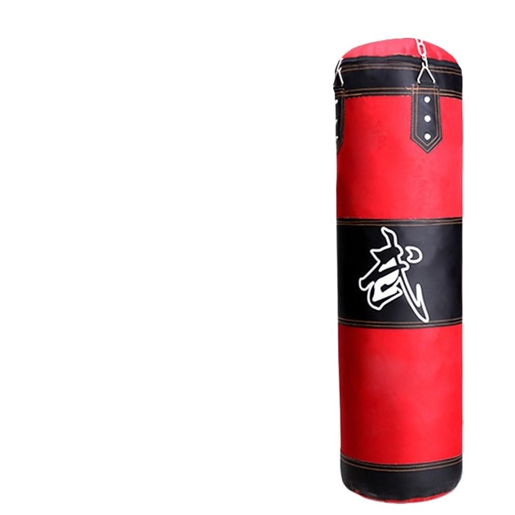 Sacco Boxe Sacco da Boxe con Gancio a Catena in Metallo Bounce Back Sandbag Pressure Relief Attrezzatura Sportiva Sacco da Box(120CM)