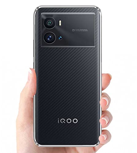 Image of Transparent Soft Silicone TPU Flexible Back Cover Compatible with iQOO 9 Pro + Screen Guard