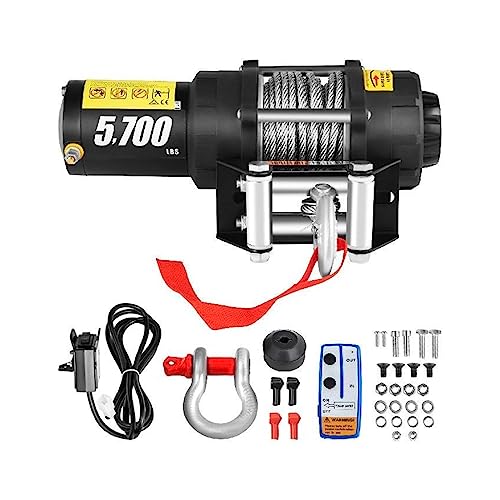 Winche Eléctrico Resistente 5700 lbs con Control Remoto miniatura 1