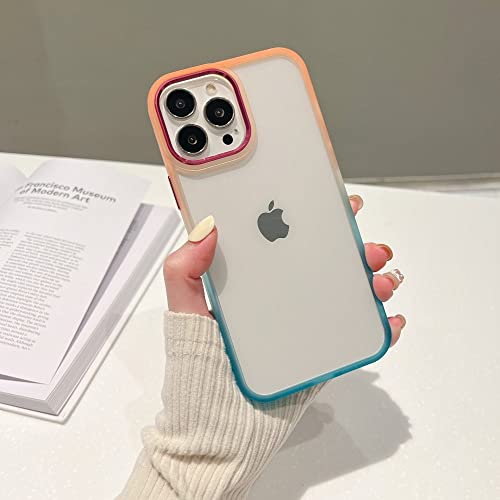 Coque silicone iPhone 12 antichoc à dégradé de couleur contrasté