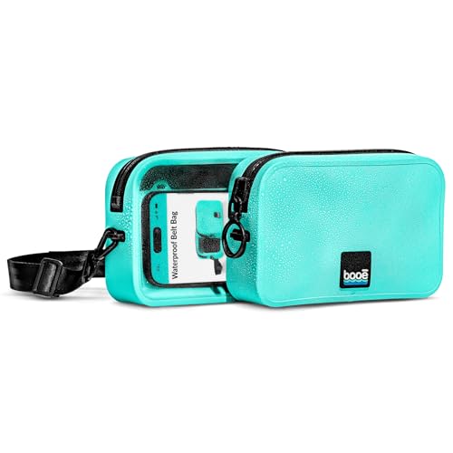 Booe Waterproof Belt Bag 100% Waterproof Fanny Pack for Women & Men - IP67 Submersible - Floating Dry Bag for Phone - Crossbody & Waist Pack - Beach Swimming Travel