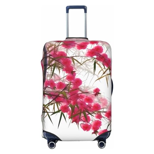 Housse de bagage de voyage élastique lavable noir XL protection valise fleurs de cerisier adulte