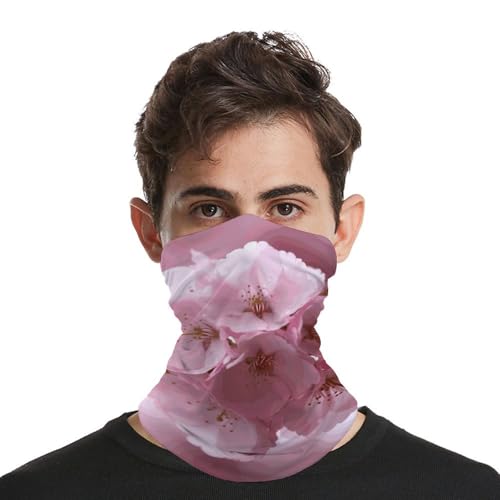 Braga de Cuello a Prueba de Viento, Mascarilla Facial Transpirable, Cobertura Facial de Flores de Cerezo, Protección Solar, Máscara Antipolvo, Balaclava Bandana para Mujeres y Hombres para Senderismo y Pesca miniatura 3