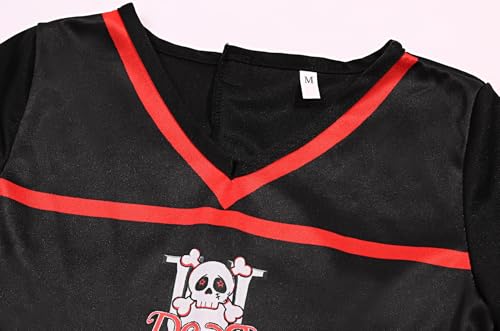 Sizgaroot Dead Zombie Cheerleader Costume For Girls Kids Halloween Scary Bloody Cheerleader Costume For Girls thumb #2