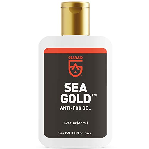 GEAR AID Sea Gold Anti-fog Gel Coating for SCUBA Masks, 1.25 fl oz, Clear