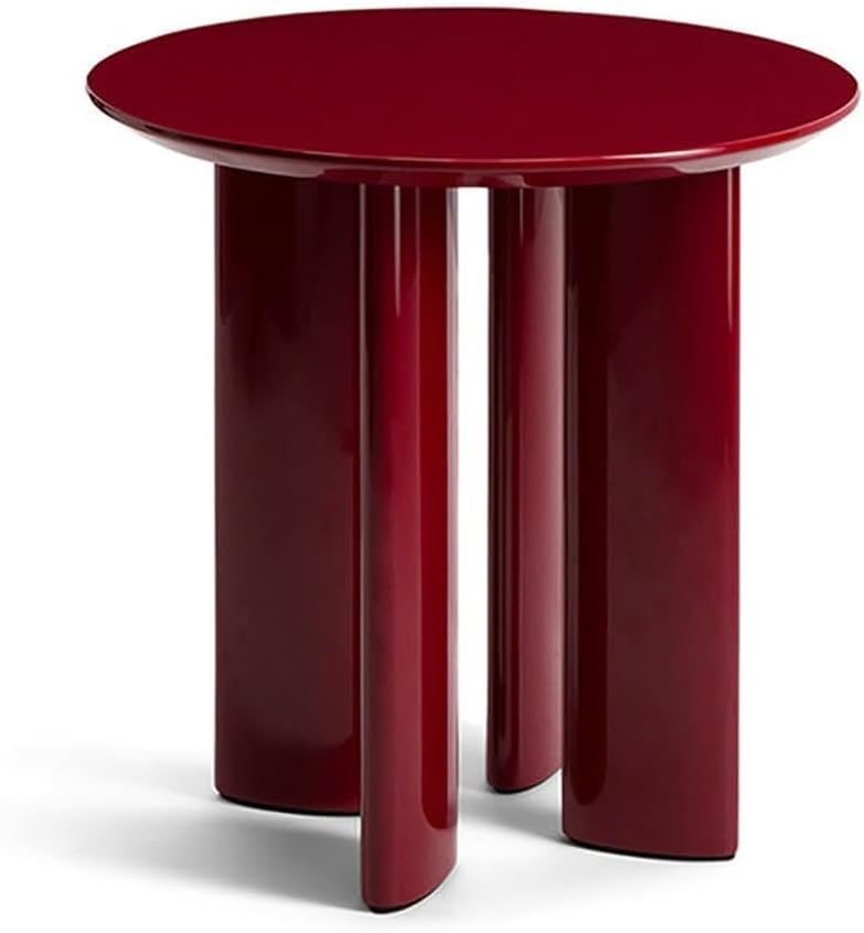 Sofa Side Table Round Coffee Table Bedroom Bedside Table Color Red
