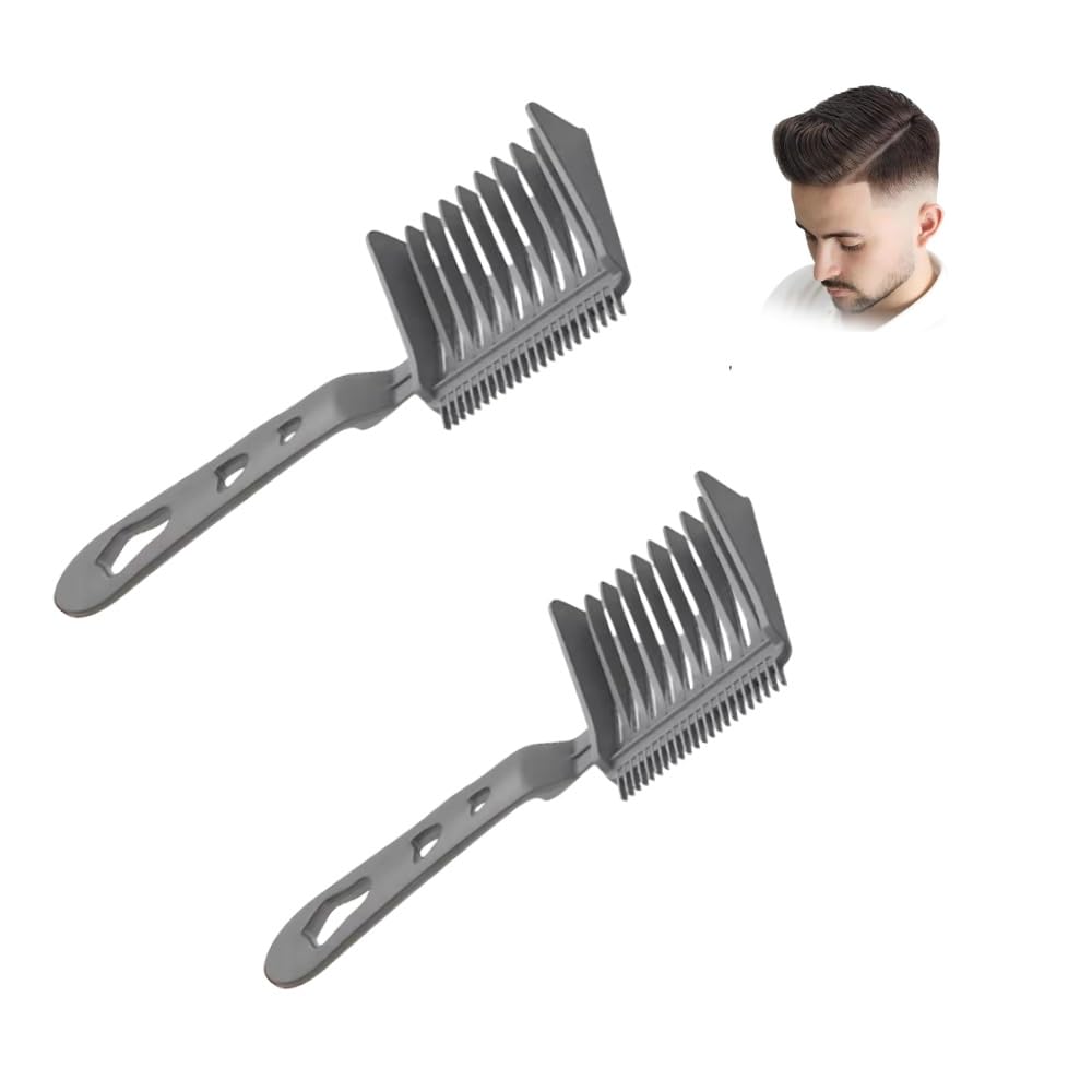Men's Fade Comb Set, Hair Comb for Fading, Curved Positioning Flat Top Barber Supplies