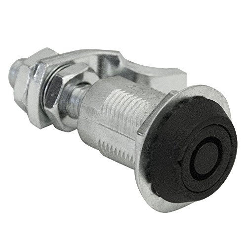 Southco E3-15-25 Series Vise Action Powder Coated Zinc Alloy Tool Operated Compression Latch with Tubular Key Head, Non-Locking, 1