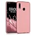 Produktbild kwmobile Case kompatibel mit Huawei P Smart (2019) - Hülle Silikon metallisch schimmernd - Handyhülle Metallic Rosegold