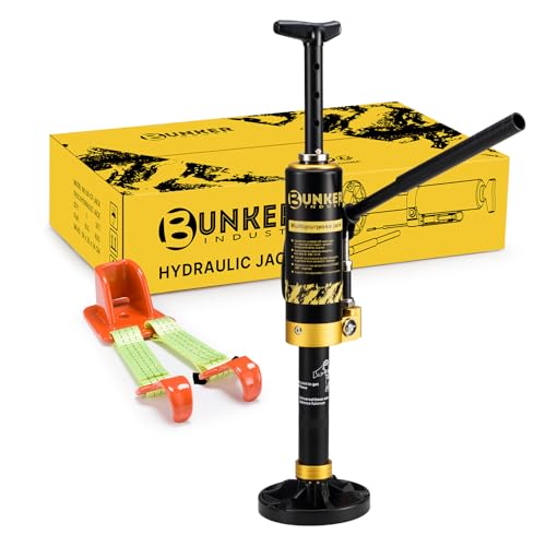 Image of BUNKER INDUST Portable Hydraulic Jack Lift Recovery Jack with Lift Mate, 19,400 lbs Lifting Capacity Compatible with SUVs, Off-Road Vehicles