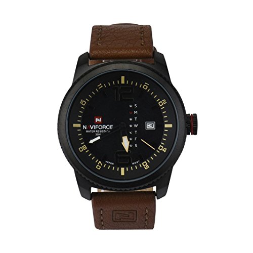 Covermason Hombres Moda Fecha Impermeable Deporte Relojes de Pulsera