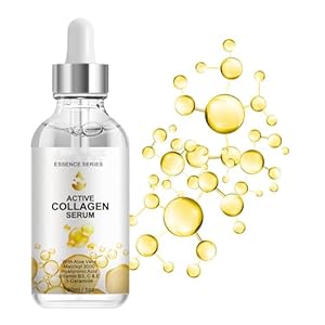 Active Collagen Serum – Natural & Organic Anti-Aging Collagen Serum for Face Improves Elasticity, Evens Skin Tone, Lifts, Firms & Smooths Skin – Collagen Facial Serum for All Skin – 1 oz