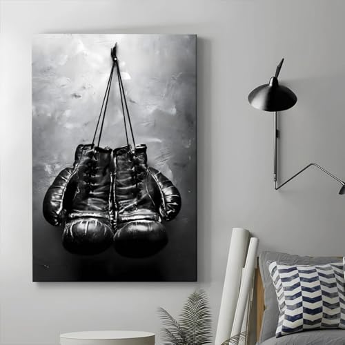 Impression toile gants de boxe 70x100 cm pour mur de bureau - 5